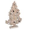 Particolare di Albero in legno alto 50cm con led e decorazioni  39102