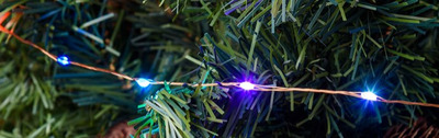Luci di Natale 400 led con filo sottile di rame da 20 metri multicolor RGB 67936