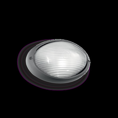 Luce esterno a muro grigio antracite ovale piccola MIKE AP1 SMALL ANTRACITE IDEAL LUX