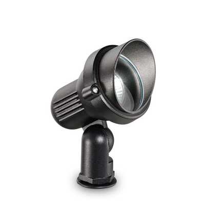 Faretto nero da interrare direzionabile IP65 GU10 TERRA PR1 SMALL NERO IDEAL LUX