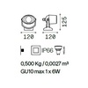 Misure Applique da esterno orientabile IP66 in resina anticorrosione ELIO AP1