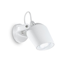 Applique faretto da esterno bianca orientabile IP66 in resina anticorrosione ELIO AP1 BIANCO IDEAL L