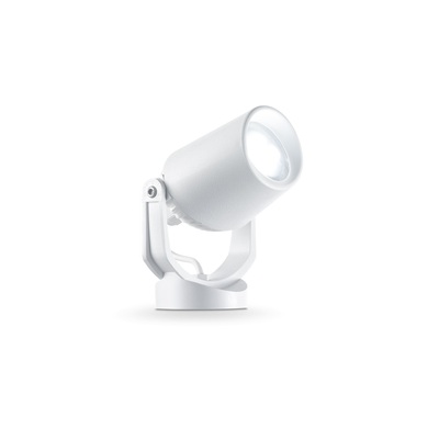 Faretto da giardino bianco con picchetto orientabile IP66 ELIO PR1 BIANCO IDEAL LUX
