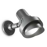 Lampada direzionabile da esterno a faretto grande chiuso E27 IP65 TERRA AP1 BIG ANTRACITE IDEAL LUX