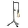 Lampada tavolo vintage tubi metallici grigio zincati industrial 41987 LUCI MODERNE