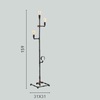 Immagine aggiuntiva di Piantana 3 luci vintage industrial loft ruggine antichizzato  41992