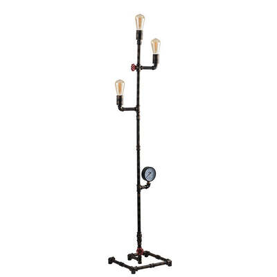 Piantana 3 luci vintage industrial loft ruggine antichizzato 41992 LUCI MODERNE