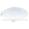 Particolare Plafoniera led effetto stellato 53cm luce 3000K 3600lumen