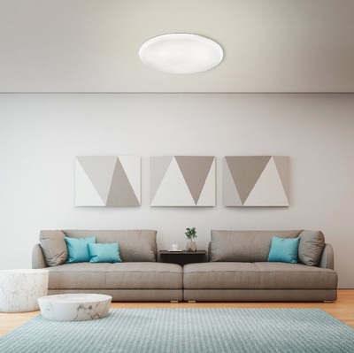 Plafoniera 33cm led effetto scintillante cielo stellato 1600 lumen 3000K 41266 LUCI LED