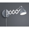 Applique estensibile a molla massimo 53cm color cemento 40306 LUCI MODERNE