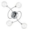 Particolare Applique muro o plafoniera soffitto incrocio gentile 4 sferette 60cm
