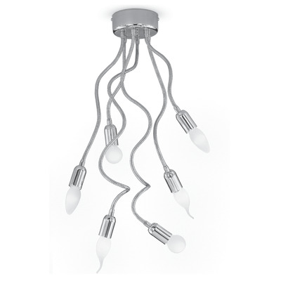 Lampada soffitto o applique a parete 6 bracci flessibili 36805 LUCI MODERNE