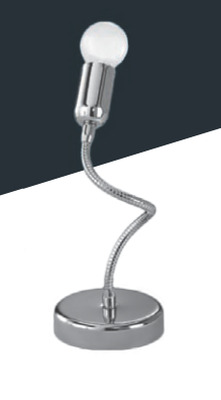 Lampada da tavolo 1 luce cromata flessibile 38071 LUCI MODERNE