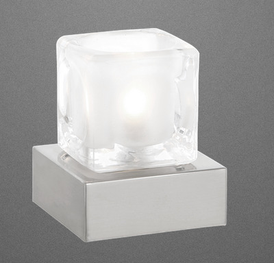 Lampada tavolo piccola touch vetro quadrato luce LED NUBUK 21980L GLOBO LIGHTING
