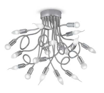 Plafoniera lampadario soffitto 18 luci flessibili 38078 LUCI MODERNE