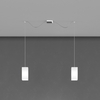 Immagine aggiuntiva di Lampadario moderno verticale minimal 2 vetri quadri  45658