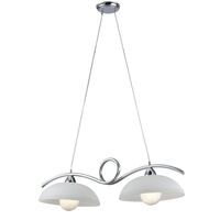 Lampadario 2 luci moderno cromato 33244 LUCI MODERNE
