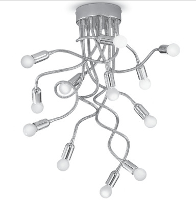 Lampadario moderno 12 luci tubi flessibili 38067 LUCI MODERNE