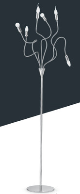 Piantana cromata 6 luci orientabili 38077 LUCI MODERNE