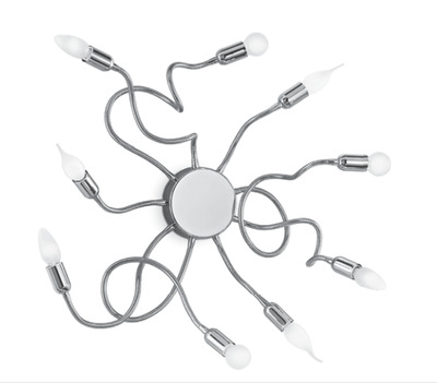 Plafoniera-applique 9 luci modellabili 38075 LUCI MODERNE
