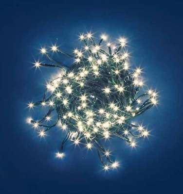 Catena 360 luci led bianco caldo lunga 25 mt da esterno 32521 NATALE LUCI E COLORI