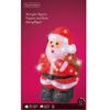 Seconda foto Babbo Natale decorativo con sacco dii regali e LED a batteria interno esterno