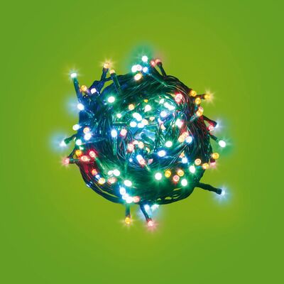 Catena 100 LED colorati con giochi luce da 5 metri 29880 NATALE LUCI E COLORI