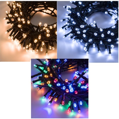 Catena di luci Natale a LED da esterno 500 luci 30,5metri bianche o colorate 12981X