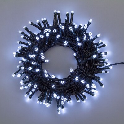 Catena natalizia luminosa 160 led bianco freddo 11,5 metri 31869 NATALE LUCI E COLORI