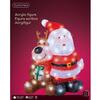 Altra foto Babbo Natale e renna illuminati da 80 led uso interno ed esterno
