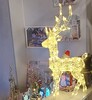 Immagine aggiuntiva di Decorazione led renna esterno luce bianca calda mix alta 85cm  44008