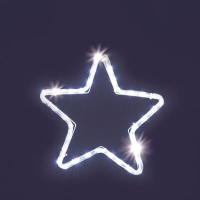 Stella LED esterno con flash led 30cm utilizzabile come puntale 23215 NATALE LUCI E COLORI