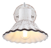 Dettaglio faretto parete rustico ceramica
