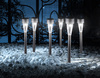 Ulteriore dettaglio di Lampada solare da esterno in acciaio inox con picchetto impermeabile IP44 alt