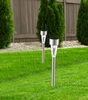 Lampada solare da esterno in acciaio inox con picchetto impermeabile IP44 alta 35 cm  43763 - foto 4