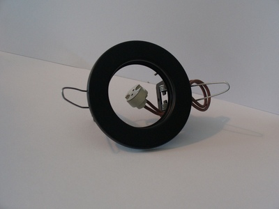 Faretto incasso fisso tondo nero 14005 METALSPOT