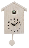 Orologio da parete a cuc&ugrave; casetta effetto legno 20x32cm 50041B LOWELL