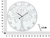 Albero di cuori su orologio a specchio bianco 55cm  40540 - foto 5