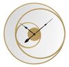 Immagine aggiuntiva di Orologio a specchio molto grande 90cm design cerchi metallo gold  40635