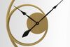 Particolare di Orologio a specchio molto grande 90cm design cerchi metallo gold  40635