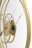 Orologio a specchio molto grande 90cm design cerchi metallo gold  40635 Foto 4