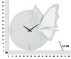 Farfalla che si posa su orologio a muro bianco 66x64cm  40535 - foto 5