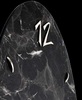 Particolare Orologio a muro parete design marmo nero 40x80
