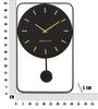 Orologio a muro parete design moderno marmo nero 40x80 11527 LOWELL - foto 5