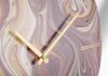 Particolare di Orologio da muro con stampa astratta e fascia a specchio 60cm  40608