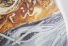 Particolare di Orologio a parete 60cm fascia a specchio e stampa artistica  40609
