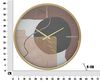Orologio particolare a quadro astratto con tonalit&agrave; tortora e cioccolato 60cm  40543 - foto 5