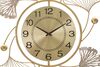 Particolare di Orologio lungo verticale oro e argento decorato foglie 52x5x102cm  40513