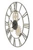 Particolare di Orologio da muro ingranaggi in legno struttura bronzo 70cm  40519