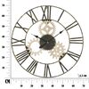 Orologio da muro ingranaggi in legno struttura bronzo 70cm  40519 - foto 6